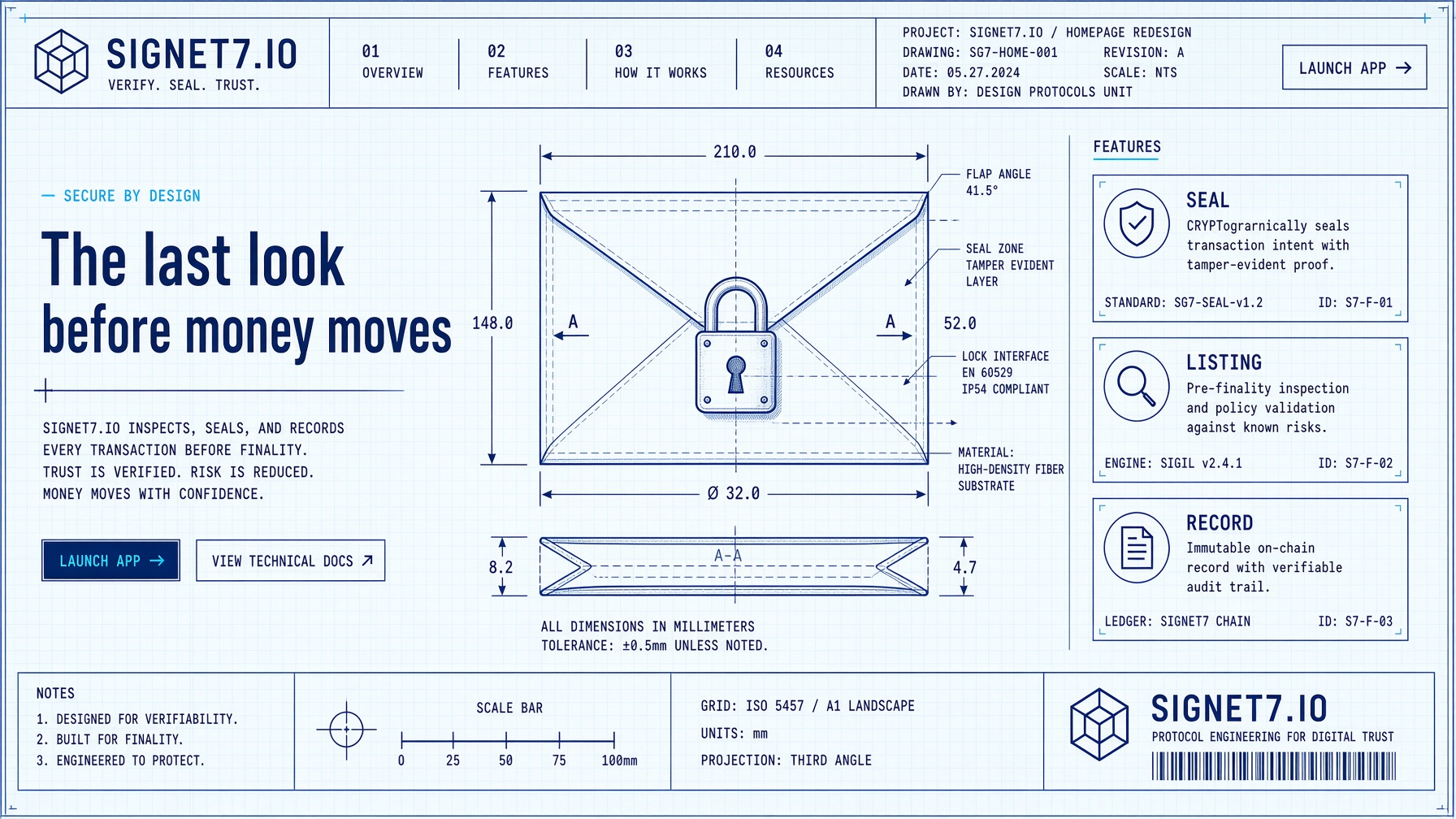 Signet7 is the cryptographic seal and check for high-stakes email.
